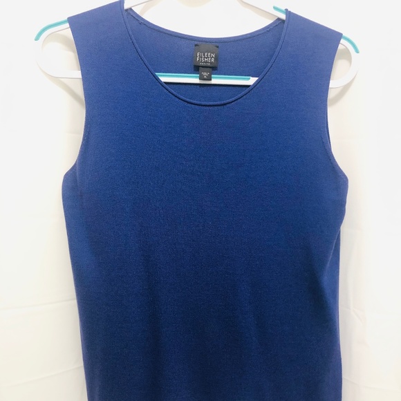 Eileen Fisher Petite Sleeveless Knit Top, Sz PL PE - Picture 1 of 5